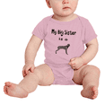 thumbnail image 2 of My Big Sister Is A Weimaraner Dog Cute Baby Bodysuit Boy Girl Unisex Baby Clothes, 2 of 5