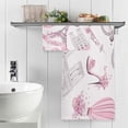 thumbnail image 5 of GZHJMY Romantic Eiffel Tower Soft Cotton Towel Sets 2 Piece,1 Bath Towel 1 Hand Towel Quick Dry Highly Absorbent Bath Towels Washcloths for Bathroom, Gym, Hotel, and Spa Bathroom Towels, 5 of 7