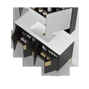 47 Kuro Minimalistic Dawn Gray Single Sink Bathroom Vanity