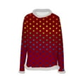 thumbnail image 5 of QUNYINEY Fall Shirts Women Polka Dot Long Sleeve Tops Lightweight Faux Fur Trim Crew Neck Pullover Loose Fit Women Graphic Tees, 5 of 5