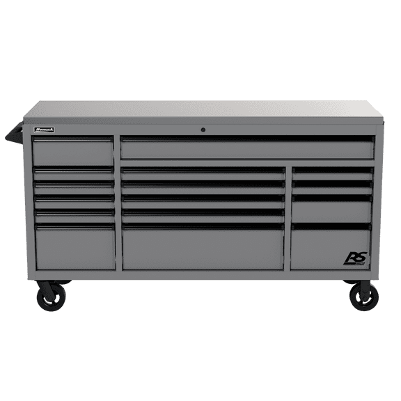 Homak 72" RS Pro Rolling Worsktation Toolbox with 11 Drawers and Stainless Steel Top