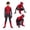 Red, variant on Superhero Onesie Outfit, Adult Spider Manlike Cosplay Costume Jumpsuit Decor, Realistic Spider Suit Halloween Party Costume Supplies Pack, Red, 120