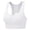 White, variant on Lindreshi Sports Bras for Women Fashion Women Bandage Hollow Out Sports Vest Tank Pad Running Fitness Yoga Bra