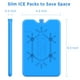 thumbnail image 2 of Paquetes de Hielo OUTXE para Lonchera 8 Unidades Reutilizables Ultra-delgados Azules, 2 of 7