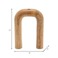 thumbnail image 5 of Arch Vase for Living Room Decor - Mango Wood Flower Vase for Home, Bedroom and Office Table Display - Horshoe Shaped Accent for Kitchen Counter, Mantel, and Console Centerpiece - 11", Brown, 5 of 15