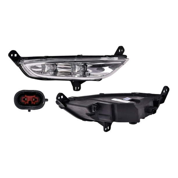 Faro Para Niebla DEPO 200 2015 A 2016 Chrysler lado Derecho Con leds Fondo cromado