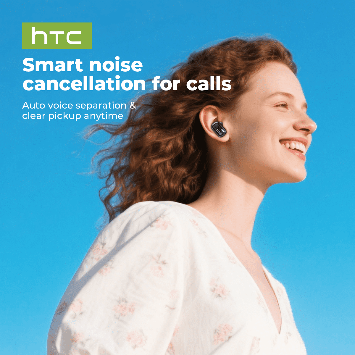 HTC NE16 Wireless Translation Earbuds Real Time for 134 Languages Translator Headphones with APP Noise Cancelling