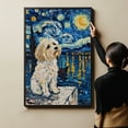 thumbnail image 6 of Havanese Dog Starry Night Canvas Wall Art Prints, Dog Art Canvas Painting Poster,Pet Canvas Painting Puppy Artwork 8x12 inches, 6 of 6