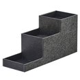 thumbnail image 2 of Cal-Mil 3665-13 3-Tier Bottle Display Riser - 4.5"W x 14"D x 6"H, Plastic, Black, 2 of 3