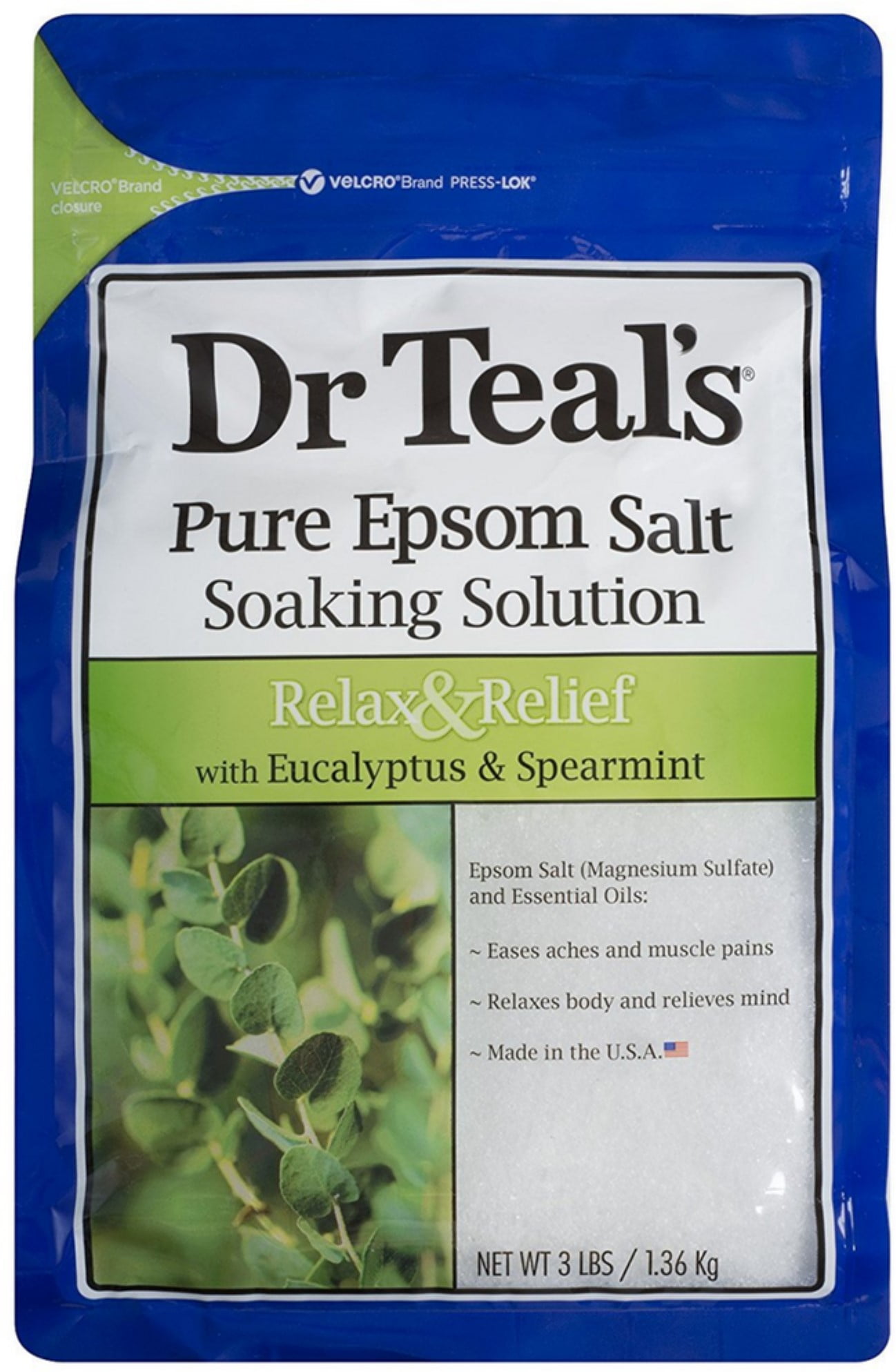 Dr Teal's Epsom Salt Soaking Solution, Relax & Relief 48 oz (Pack of 2)
