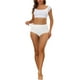 thumbnail image 2 of INSPIRAR CHIC Bragas de Mujer Elásticas de Cintura Alta Sin Forro Transpirables Ropa Interior XL Blanca, 2 of 4