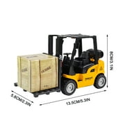 Lekihaqq 3 Packs Heavy Duty Alloy Forklift Toy Construction Vehicle with Realistic Lift & Lower Function, Durable Die-Cast Engineering Truck for Play