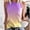 Purple, variant on Women's Tennis Tanks Casual Loose Fit Sleeveless Print Tank Top for Summer Beachwear Crew Neck Vest Blank Basic Blouse Shirts for Women Blue XL
