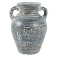 thumbnail image 6 of Terracotta Vase with Handles for Living Room Decor - Casual Home Decor for Bedroom, Coffee Table, and Office Display - Flower Vase for House Styling and Kitchen Counter - 10", Blue & White, 6 of 12