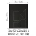 thumbnail image 2 of Magnetic Blackout Curtains, No Drill Window Shades, 57X118 In, Blackout Fabric, Adhesive Magnetic Strips, Cuttable Light Blocking, Window Covers, Solid Black, 6 Pc Hook Dots, Full, 2 of 6