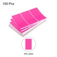 thumbnail image 3 of 300 Labels Colored Rectangle Stickers, Color Code Sticker, 4x2 Inch Self Adhesive Rose Red, 3 of 5