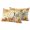 DarkOrange PaleGoldenRod, variant on Vintage Blue Boho Outdoor Pillow Covers 24"x24" Set of 2,Waterproof Throw Pillow Covers for Patio Furniture,Mexican Flowers Southwestern Ethnic Decorative Cushion Pillowcases for Garden Couch Sofa