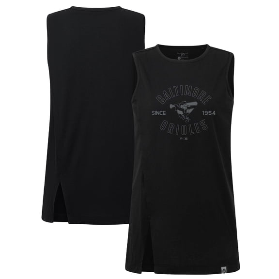 Women's Levelwear Black Baltimore Orioles Influx Abyssal Tank Top