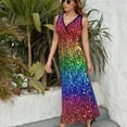 thumbnail image 3 of Colorful Fun Sleeveless Dress sexy dress women dresses, 3 of 6