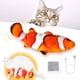thumbnail image 1 of Juguetes para gatos, juguetes eléctricos realistas con hierba gatera para peces, juguetes interactivos de felpa para gatos, juguete para gatos y gatitos, 1 of 7