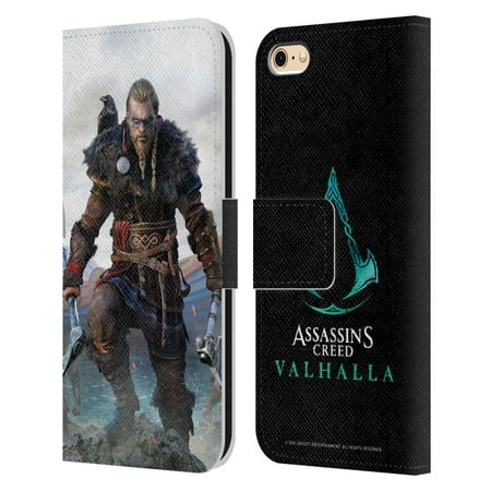 Head Case Designs Officially Licensed Assassin's Creed Valhalla Poster Eivor Leather Book Wallet Case Cover Compatible with Apple iPhone 6 / iPhone 6s
