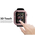 thumbnail image 4 of Tekcoo Bling Case for Apple Watch Series SE 7/6/5/4/3/2/1 38 40 41 42 44 45mm, Crystal Diamonds Rhinestone Bumper Cover -Rose Gold, 4 of 8
