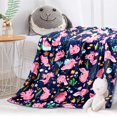 thumbnail image 3 of Blanket for Girls Soft Cozy Lightweight Xmas Gifts Throw Blanket for Couch Sofa Bed Living Room Home Navy Pink Decor for Boys Girls Kids Adults Gift 50x60 inch, 3 of 8