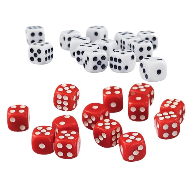 Dados de seis caras D6,Dados opacos,Dados de 12 mm,Dados acrílicos,Juegos de Calabozos y Dragones,Accesorios de juegos de rol