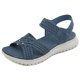 thumbnail image 4 of Sandalias deportivas Sandalias planas Zapatos para caminar con punta abierta Sandalias de cuña baja para mujer, 4 of 9