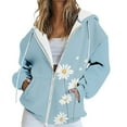 thumbnail image 2 of IMENGL Manteau Veste de Sport à Fermeture Éclair pour Femme Imprimé Automne, Multicolore m, Taille M-3TG, 2 of 7