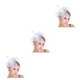 thumbnail image 2 of Qarigey Tocado de boda con flores para el pelo, mano de obra exquisita, estilo Retro, ahorro de espacio, tocado sencillo para fiesta, Clip de Type1 NO1, 2 of 6