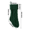thumbnail image 2 of LanSuare Knitted Christmas Stockings, 14Inches Red Green WhiteXmas Large Stockings, Hanging Stockings Candy Gift Bags for Home Fireplace, Christmas Decoration, 2 of 6
