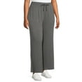 thumbnail image 6 of Terra & Sky Women's Plus Size Wide-Leg Knit Pants, 6 of 7