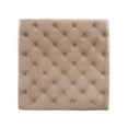 thumbnail image 4 of Linon Isabelle Square Tufted Upholstered Ottoman Wood Legs in Soft Tan Fabric, 4 of 6