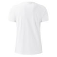 thumbnail image 4 of LUOGENLI Boys Shirts Size 10-12 Children Flag of Print Short Sleeve Round Neck T Shirt Fashion Trend Bottoming Shirt Tops Boys Shirts Size 10/12 Boys Shirts Size 10-12 Youth White 10-11 Years, 4 of 6