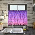 thumbnail image 4 of Yayeee Kitchen Curtains Light Filtering 27"x24" Rod Pocket Short Cafe Window Panel, Pixel Love, 4 of 7