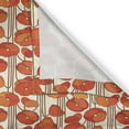thumbnail image 6 of Ambesonne Floral Grommet Curtain, Poppies Retro Spring, 50" x 63", Orange and Ivory, 6 of 6