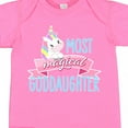 thumbnail image 4 of Inktastic Most Magical Goddaughter- Cute Unicorn Girls Baby Bodysuit, 4 of 5