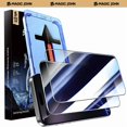 thumbnail image 2 of 【smartliving】MAGIC JOHN 2-Pack Screen Protector for iPhone, Samsung, and Google–Crystal Clear, Scratch-Resistant, Ultra-Smooth Touch, Privacy Protection, Circular Polarized Eye Protection, Easy, 2 of 10