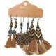 thumbnail image 1 of Pendientes Bohemios Con Borlas De Cuentas Retro Para Mujer, Pendientes Étnicos, Joyería, Pendientes Colgantes Bohemios Vintage Para Fiestas, Vacaciones Y Uso Diario Monstrate AP006280-05, 1 of 6