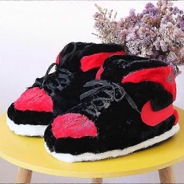 Sports shoes style plush slippers creative wrapped plush warm winter indoor slippers cotton shoes