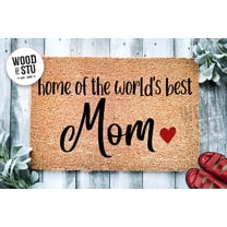 Doormat Home Of The World's Best Mom Mom's House Welcome Mat Gift (36" x 60") #5639