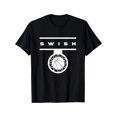 thumbnail image 1 of Swish Basketball Hoop and Lettering Sports Enthusiast Unisex T-Shirt V420, S - 5XL, 1 of 4