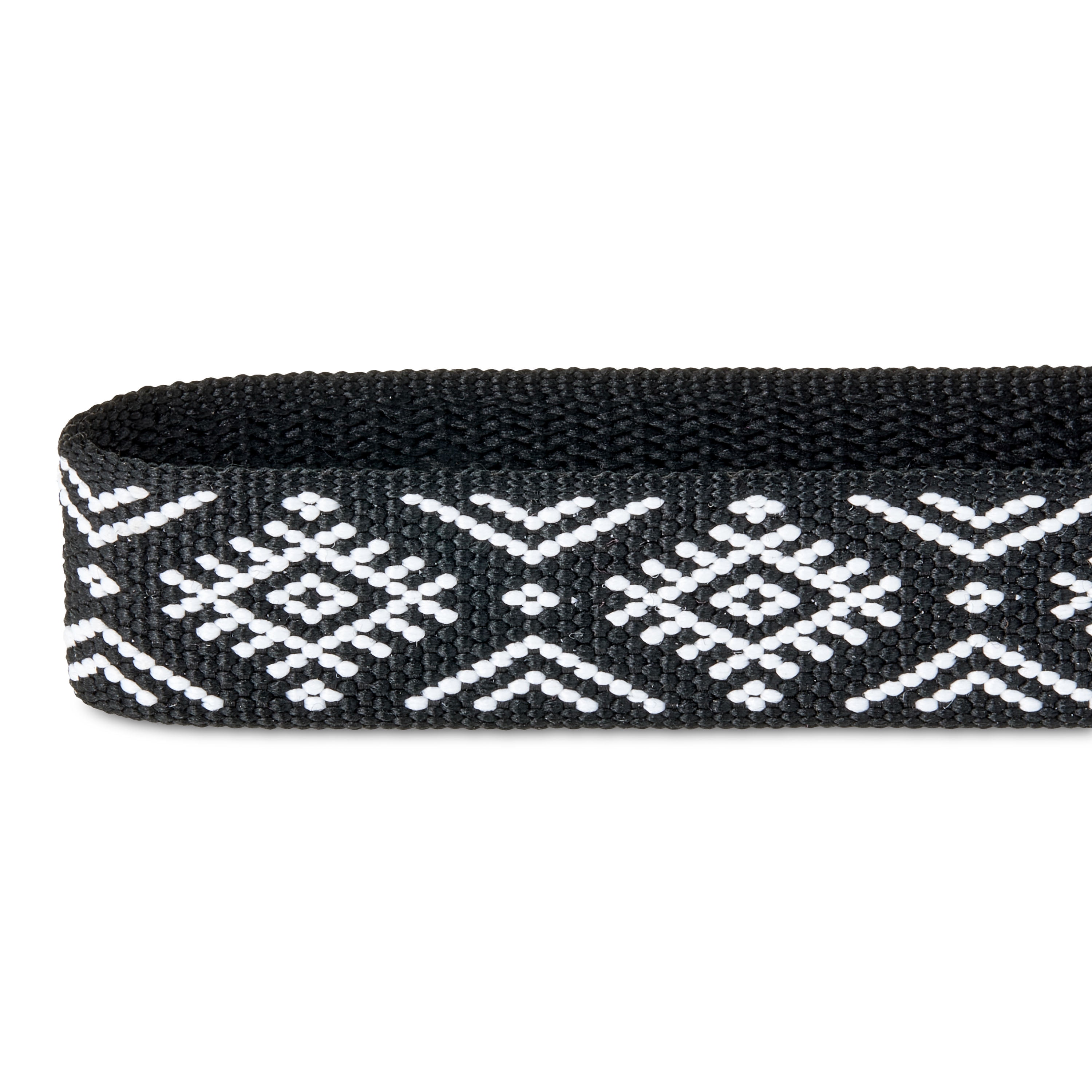 Vibrant Life Black and White Tribal Print Dog Collar, Size Medium
