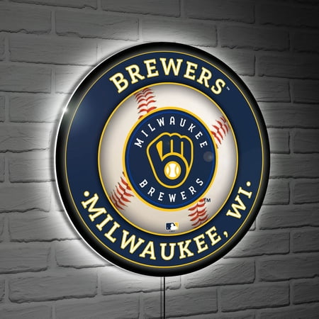 Milwaukee Brewers LED XL Round Wall D-cor