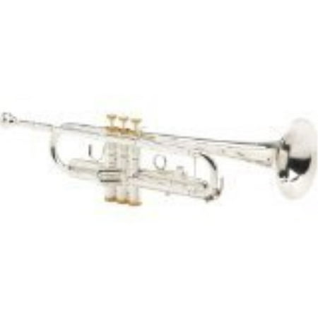 Blessing BTR-1460G Student Bb Trumpet, Silver-Plated with Gold Trim