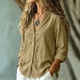 thumbnail image 4 of Oksale Womens V Neck Cardigan Button Front Corduroy Jacket Dressy Casual Long Sleeve Sweater Cardigans Fall Winter Clothes Khaki S, 4 of 8