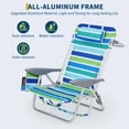 thumbnail image 5 of Ataucjin Backpack Low Beach Chair for Adults,Reclining Heavy-Duty Folding Chair with Adjustable Backrest & Backpack Straps for Travel,Camping,Beach,1 PCS, 5 of 9