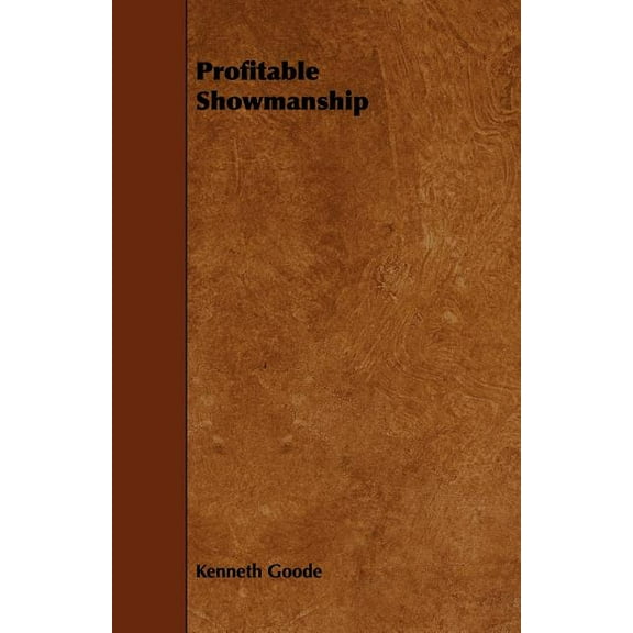 Profitable Showmanship, (Paperback)