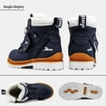 thumbnail image 6 of FANGFIUP Boys Hiking Boots Kids Hiking Shoes Girls Outdoor Warm Winter Snow Boots Adventure Trekking Shoes Anti-skid Sneakers Steel Buckle Durable Comfortable, 6 of 7